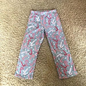 Old navy kids candy cane pj pants gray size 8